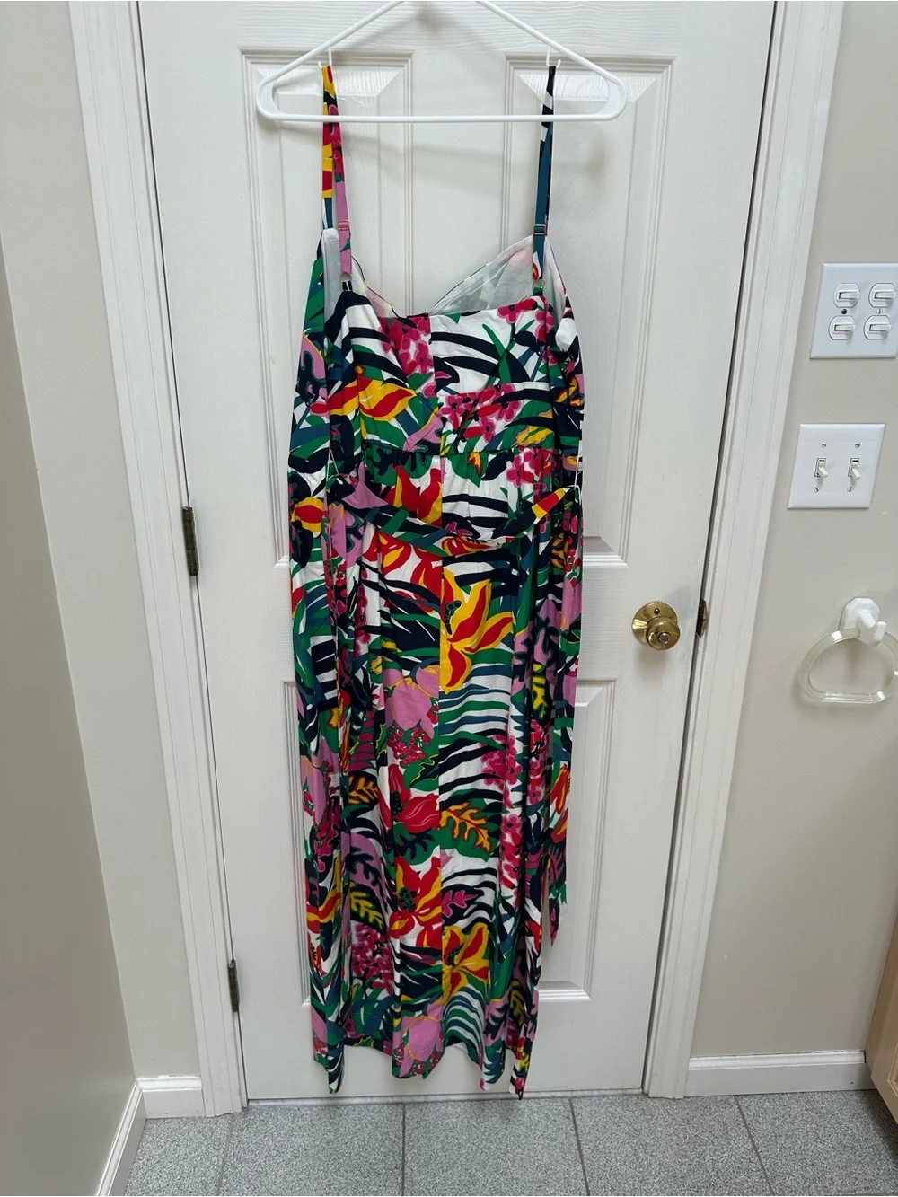 NWT J.Crew Floral Maxi Dress with waist-tie belt